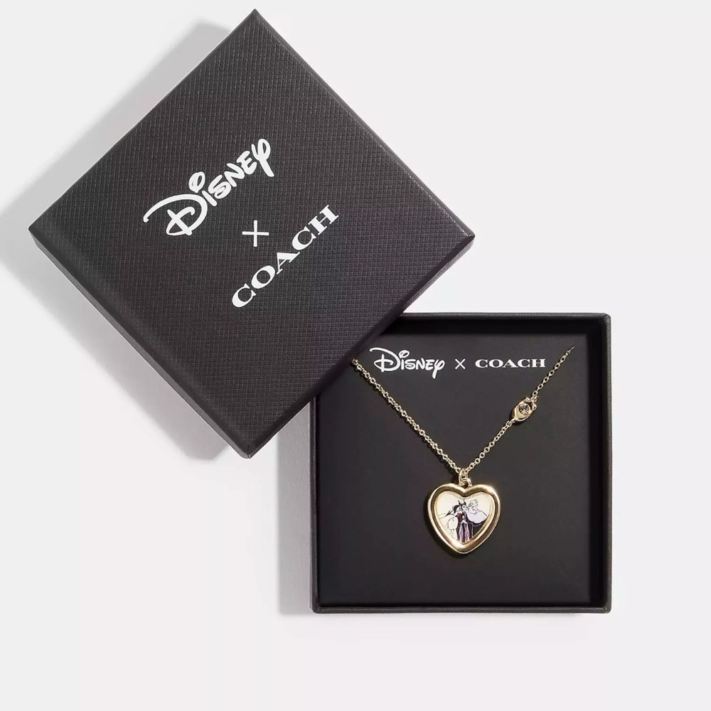 COACH DISNEY X COACH VILLAINS HEART NECKLACE